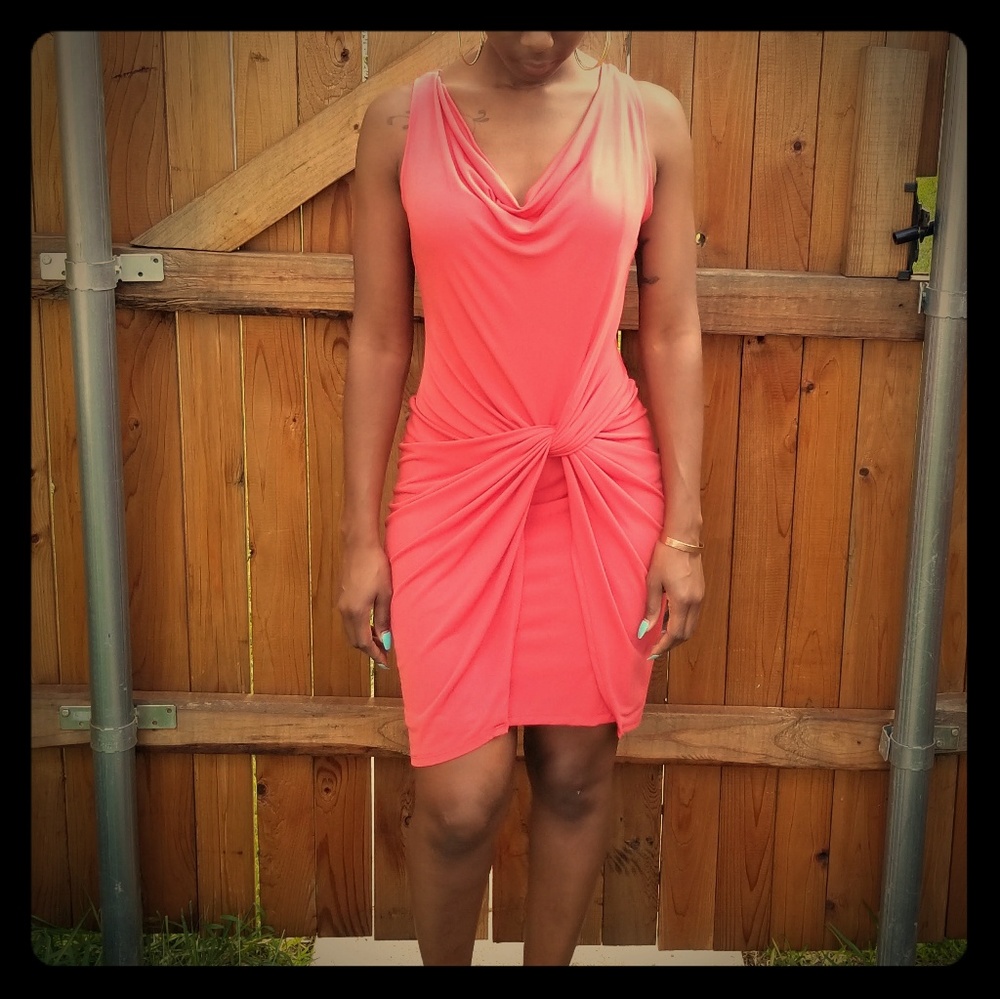 LIKE NEW CORAL NY&CO DRESS